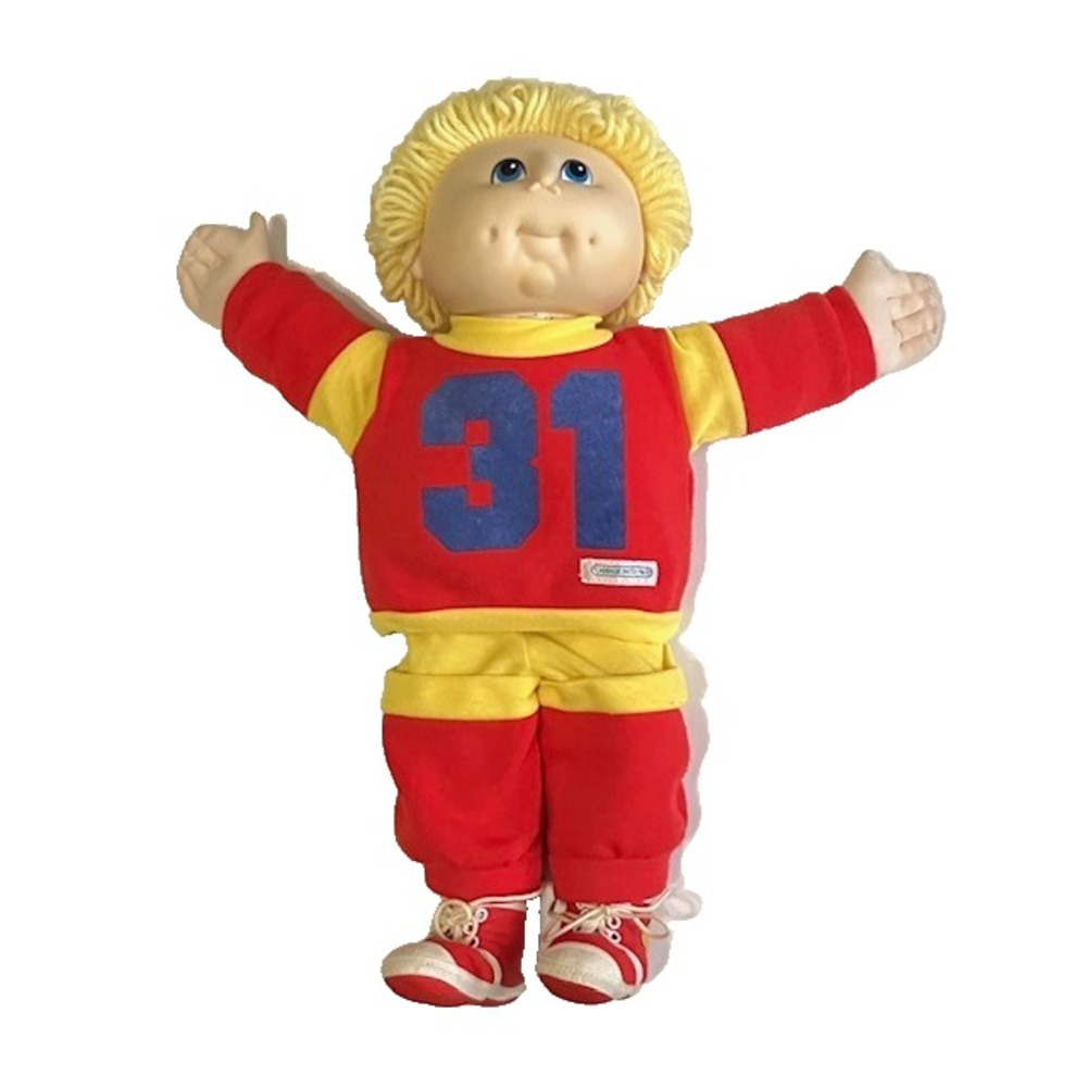 ORIGNAL 1986  "CABBAGE PATCH KID"‎  BOY DOLL WITH BLUE EYES & BLONDE HAIR